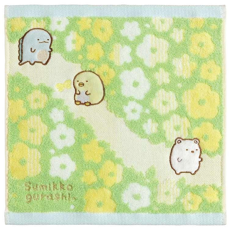 すみっコぐらし ミニタオル しろくま ぺんぎん? とかげ ハンドタオル