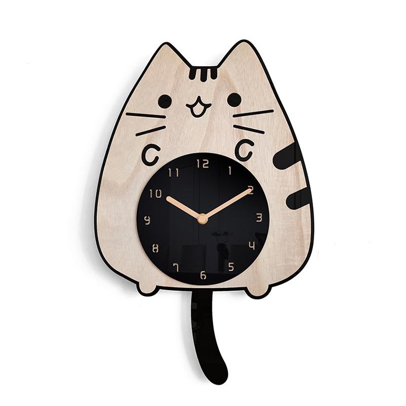 掛け時計 オシャレ 電波 デジタル 壁掛け時計 おしゃれ 北欧 静音 猫 木目調 Hdスウェング 連続秒針 木製 見やすい かわいい ギフト 壁飾り 子供部屋 Auspicious Jd Gz 19 Auspicious和風 通販 Yahoo ショッピング