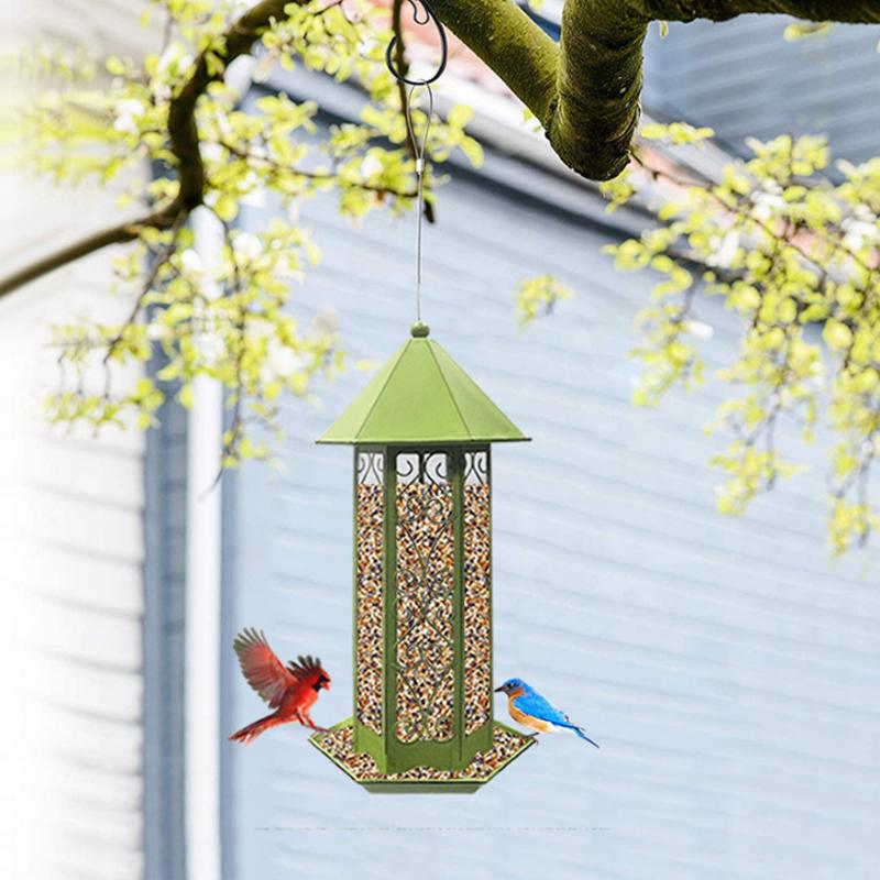 鳥餌箱 バードフィーダー 自動給餌器 吊り下げ 六角形 屋外ハチドリ鳥餌箱 鳥給餌器 鳥用品 餌やり 公園 庭 屋外 野鳥餌台 おしゃれ 送料無料 Cinderellastore Cw Wnq 10 Cinderella家具 通販 Yahoo ショッピング