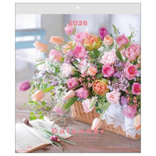 2026 Calendar Flowerウォールカレンダー 壁掛けカレンダー2026年