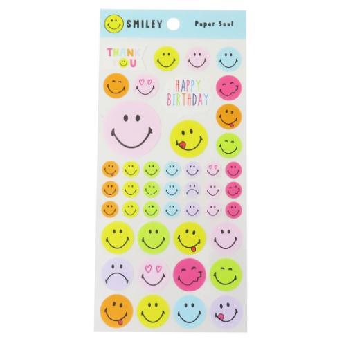 スマイリー シールシート スマイリーフェイス ペーパーシール Smiley