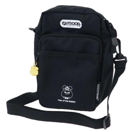 ヨッシースタンプ　ショルダーバッグ　アウトドアコラボ 斜め掛けかばん ヨッシースタンプxOUTDOOR ショルダーバッグ 黒