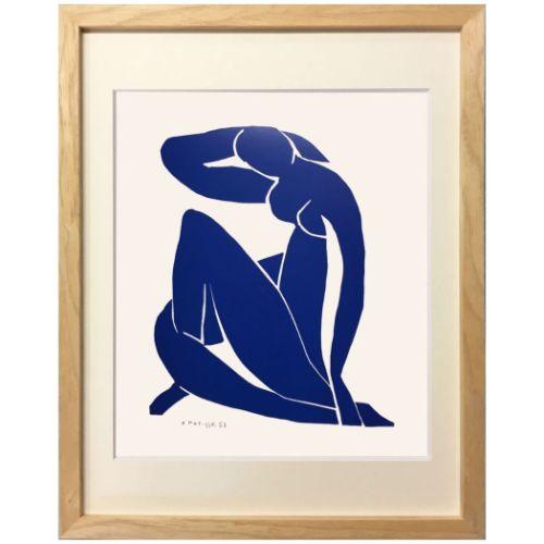 アートポスター アンリ・マティス Henri Matisse Nublue II1952 額付き