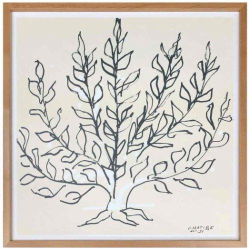 アートポスター アンリ・マティス Henri Matisse Le platane(L) 額付き