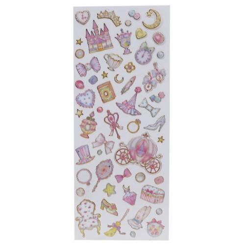 ふち箔 クリア シール たけいみき シール シート グッズ シンデレラ ガーリーイラスト Clp Us シネマコレクション ヤフー店 通販 Yahoo ショッピング