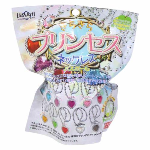 訳ありお買い得　入浴剤/バスボール 泡立ち機器 泡風呂　LEDライト コ-ドレス 入浴剤 きらきらプリンセスネックレスバスボール 全10種の内どれか1個