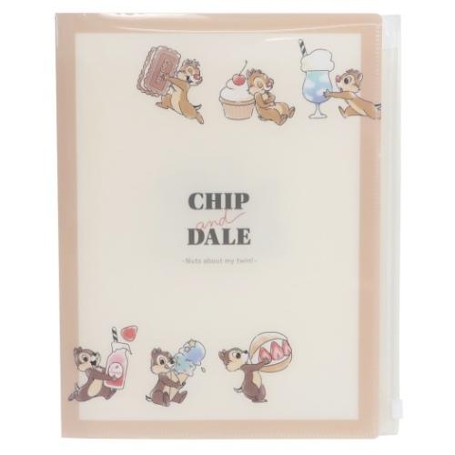 ミッキー＆フレンズ チップ＆デール キャラクター ジップファスナー付