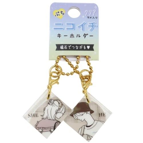 ぷちニコイチ キーホルダー カップル キーリング かわいい Crx シネマコレクション ヤフー店 通販 Yahoo ショッピング