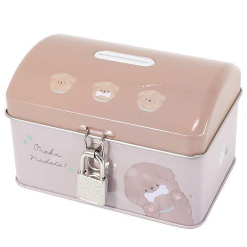 貯金箱 グッズ オナカナデテ かわいい 鍵付き タカラバコ缶バンク