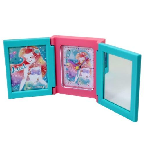 リトルマーメイド アリエル パタパタ 3面 ミラー クロック 目覚まし時計 ディズニー グッズ キャラクター Crx X シネマコレクション ヤフー店 通販 Yahoo ショッピング