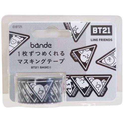 BT21 商品 bande 1枚ずつめくれる マスキングテープ キャラクター