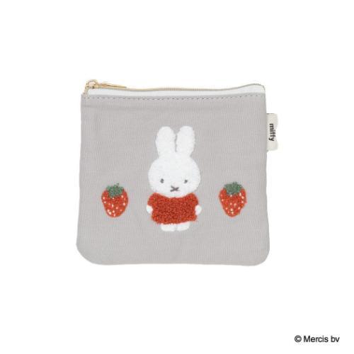 ミッフィー MIFFY RED＆PINK ティッシュポーチ ディックブルーナ ミニポーチ 絵本キャラクター イチゴ エフエービージャパン