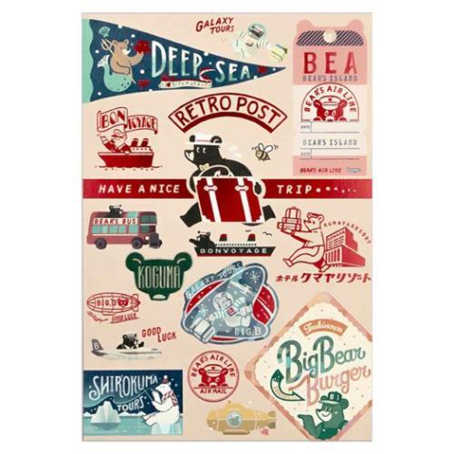 POSTCARD ROKKAKUxオビワン ポストカード 1枚入り BEAR'S 箔押し