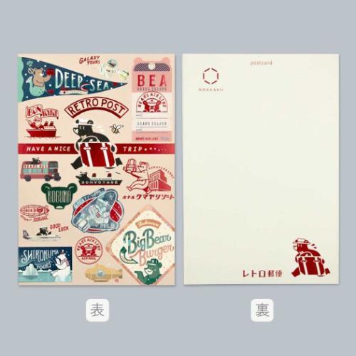POSTCARD ROKKAKUxオビワン ポストカード 1枚入り BEAR'S 箔押し