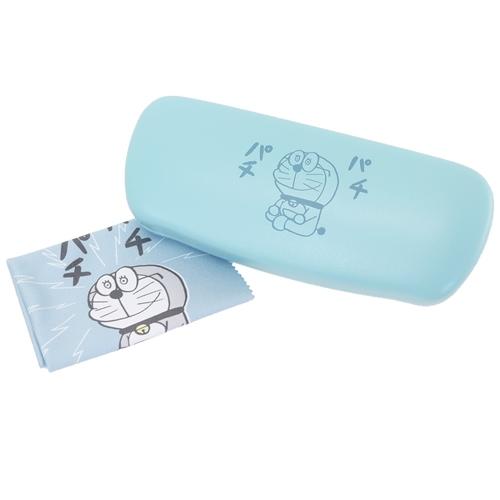 ドラえもん 眼鏡ケース メガネケース クロスセット blue 藤子F不二雄