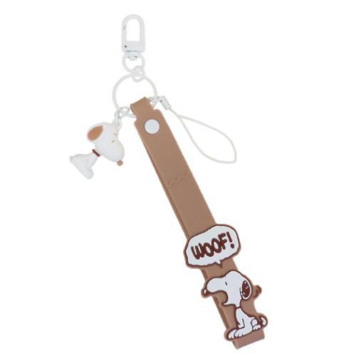 スヌーピー グッズ スマホアクセ ピーナッツ キャラクター 3Dマスコット付きハンドストラップ