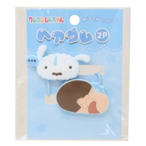 クレヨンしんちゃん ヘアゴム2P ヘアアクセ ブルー アニメキャラクター