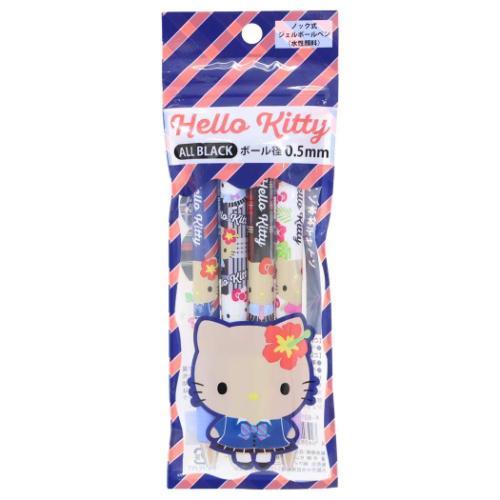 ハローキティ ゲルペン4本パック ボールペン ブレザー サンリオ