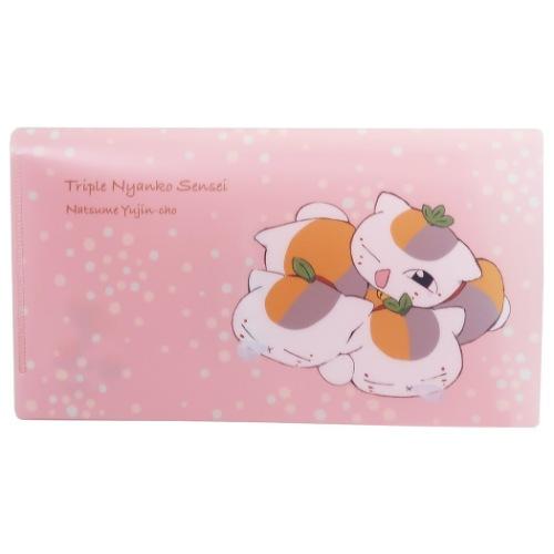 夏目友人帳 グッズ ミニファイル ダブル チケットホルダー トリプルニャンコ先生 花水玉 アニメキャラクター Jm シネマコレクション ヤフー店 通販 Yahoo ショッピング