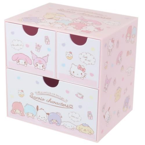 sanrio（サンリオ） 卓上収納 サンリオキャラクターズ キャラ チェスト