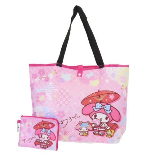 激レア♡マイメロディ　エコバッグ　☆未使用品☆ マイメロディ グッズ ショッピングバッグ キャラクター 折りたたみエコ
