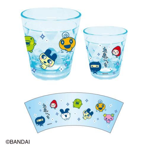 プラコップ たまごっち キラキラクリアカップ ブルー : おもしろ