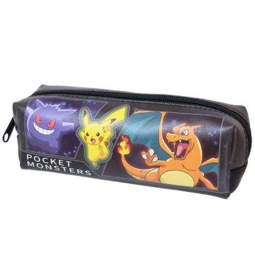 ポケットモンスター スクエアポーチ ポケモン ペンケース キャラクター ピカチュウ ゲンガー リザードン 新入学 マルヨシ