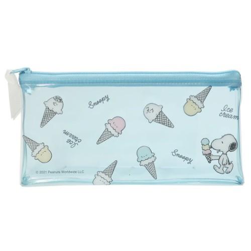 スヌーピー キャラクター 筆箱 フラット クリア ペンケース アイス ピーナッツ Kmo 1490 シネマコレクション ヤフー店 通販 Yahoo ショッピング