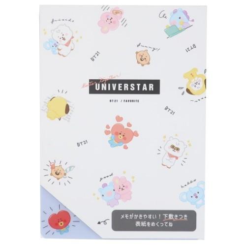 Bt21 メモ帳 キャラクター A6 下敷き付き メモ らくがき チラシ Line Friends Kmo 6222 シネマコレクション ヤフー店 通販 Yahoo ショッピング