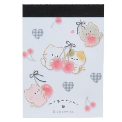 メモ帳 もぐにゃん ミニメモ チェリー カミオジャパン 新学期準備文具