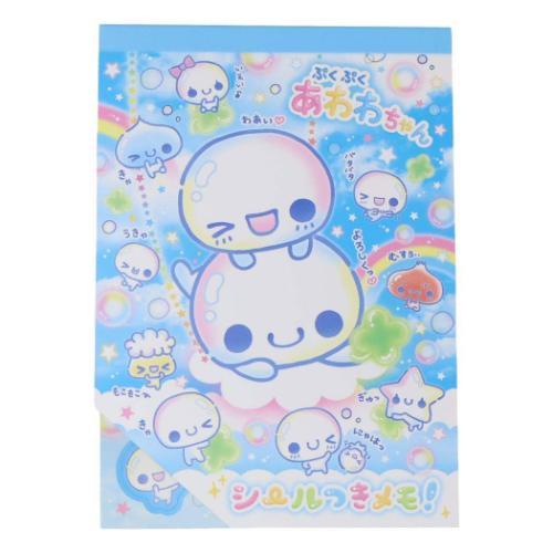 シール付きA6メモ 平成ファンシー メモ帳 カミオジャパン あわわちゃん