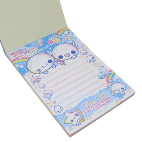 【美品】【新品未使用】【平成レトロ】ぷわぷわコロちゃんメモ帳 シール付きA6メモ 平成ファンシー メモ帳 カミオジャパン あわわちゃん