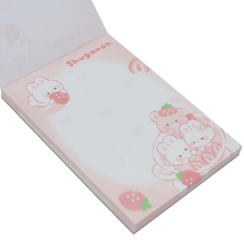 ミニ ミニメモ しゅがのん メモ帳 カミオジャパン いちごティー グッズ