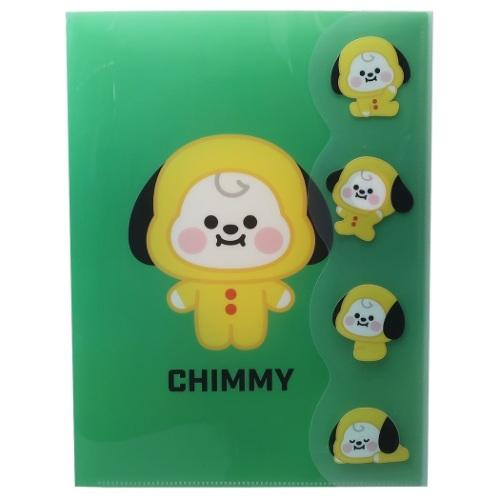 Bt21 ダイカットカバー付き 2ポケット クリアファイル キャラクター グッズ ポケットファイル Chimmy Lineフレンズ Kmo シネマコレクション ヤフー店 通販 Yahoo ショッピング