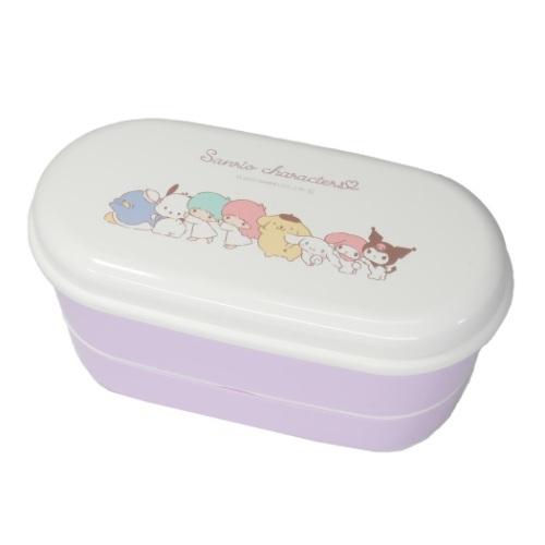 sanrio（サンリオ） 2段 ランチボックス はし付き 細長レンジ サンリオ