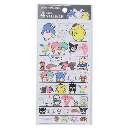 正規品 4size sticker サンリオ 2点 4サイズステッカー 4SIZE STICKER サンリオキャラクターズ シール
