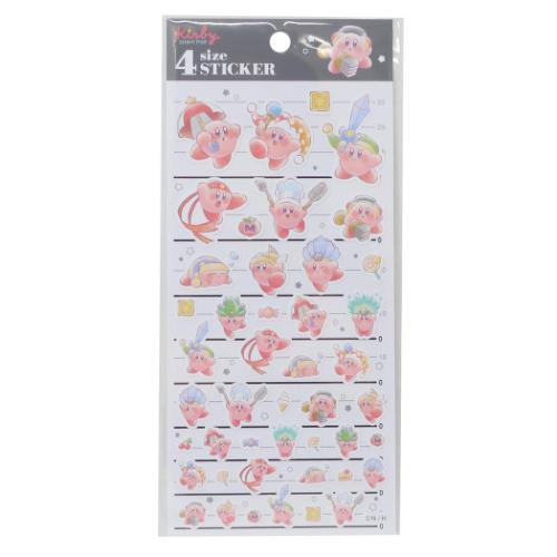 星のカービィ 4サイズステッカー 4SIZE STICKER シールシート COPY