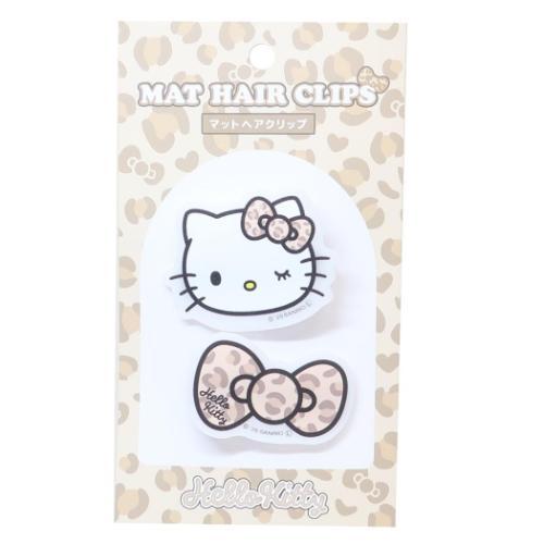 ハローキティ サンリオ キャラクター ヘアアクセ マットヘアクリップ