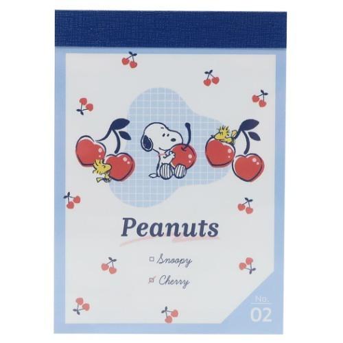 スヌーピー メモ帳 ミニ ミニメモ チェリー ピーナッツ カミオジャパン Kmo シネマコレクション ヤフー店 通販 Yahoo ショッピング