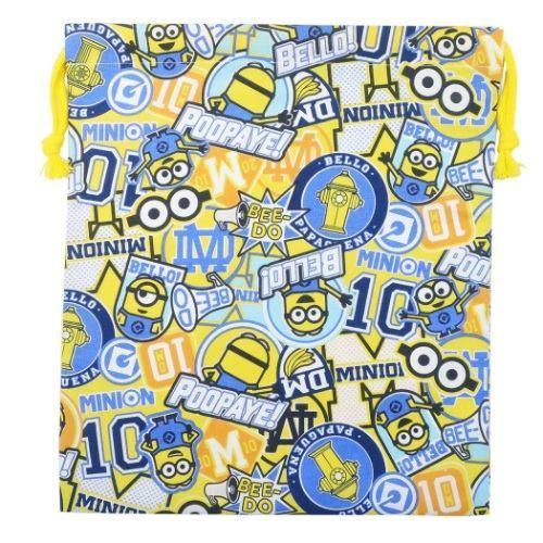 ミニオンズ きんちゃくポーチ M 巾着袋 イエローブルー ユニバーサル映画 キャラクター グッズ Koh シネマコレクション ヤフー店 通販 Yahoo ショッピング