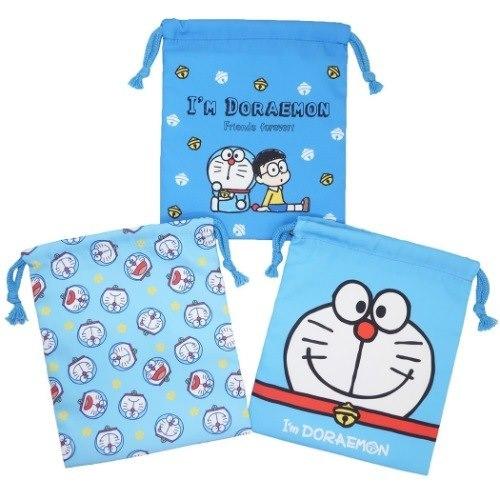 世界的に有名な アイムドラえもん グッズ 巾着袋 アニメキャラクター きんちゃくポーチ S 3枚セット 新入学 サンリオ Materialworldblog Com