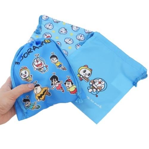 世界的に有名な アイムドラえもん グッズ 巾着袋 アニメキャラクター きんちゃくポーチ S 3枚セット 新入学 サンリオ Materialworldblog Com