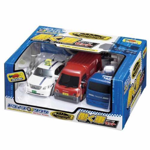 ドライブタウン プルバックミニカー おもちゃ ドライブタウン プルバックカー 自動車 Premium3 働く車