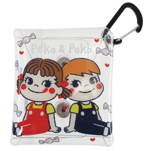 不二家のペコちゃん 通販 ミニポーチ カラビナ付き クリア スクエア マルチケース Ss ペコ ポコ お座り ミルキー グッズ Mmc Pksr 063 シネマコレクション ヤフー店 通販 Yahoo ショッピング