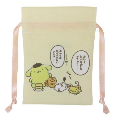 ポムポムプリン ミニ巾着袋 豆巾着 チームプリン YE サンリオ マリモ
