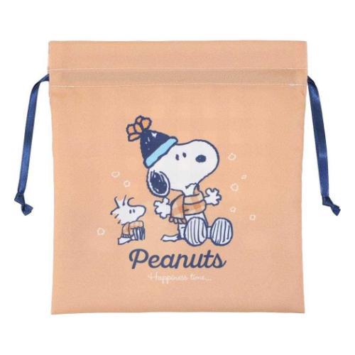 PEANUTS スヌーピー 巾着M ピーナッツ 巾着袋 キャラクター OR