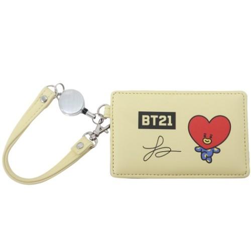 Bt21 キャラクター 定期入れ リール付き シングル パスケース Tata Line Friends 商品 Mrh Btms 0107 シネマコレクション ヤフー店 通販 Yahoo ショッピング