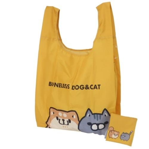 折りたたみ ショッピングバッグ エコバッグ ボンレス犬とボンレス猫