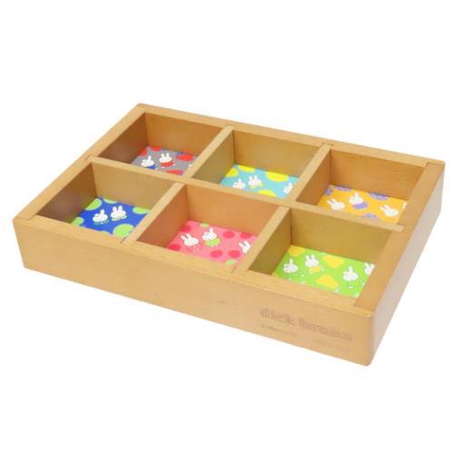 ミッフィー 木のディスプレイトレー ディックブルーナ アクセサリー収納 絵本キャラクター くだもの柄