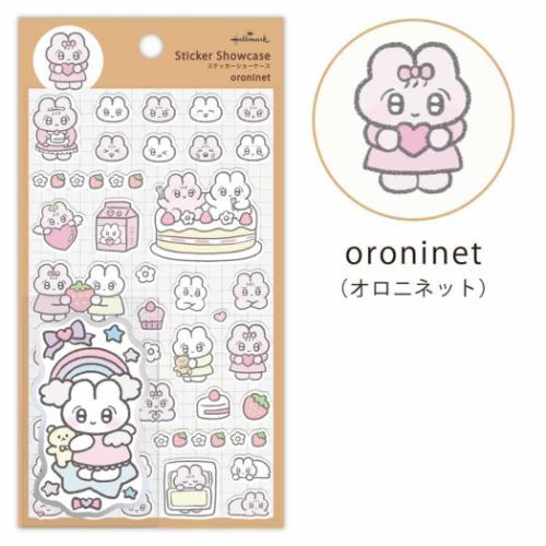 ステッカーショーケース oroninet シールシート 日本ホールマーク ぴえ